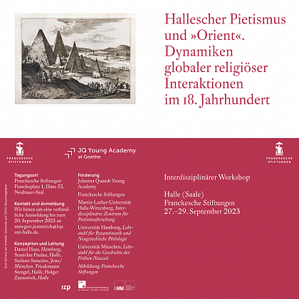Hallescher Pietismus und »Orient« Poster