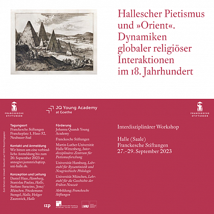 Hallescher Pietismus und Orient Poster