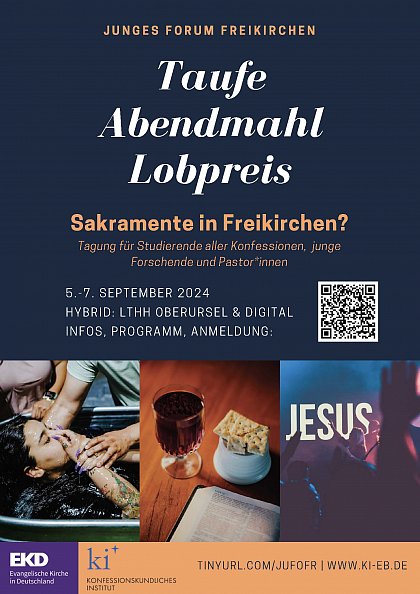 Junges Forum Freikirchen Sakramente? Poster