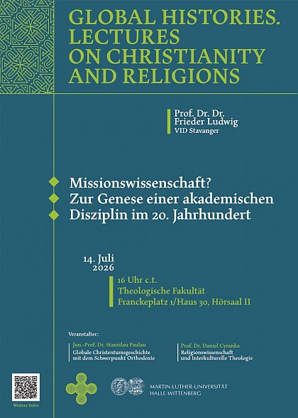 GLOBAL HISTORIES: Frieder Ludwig am 14. Juli 2026